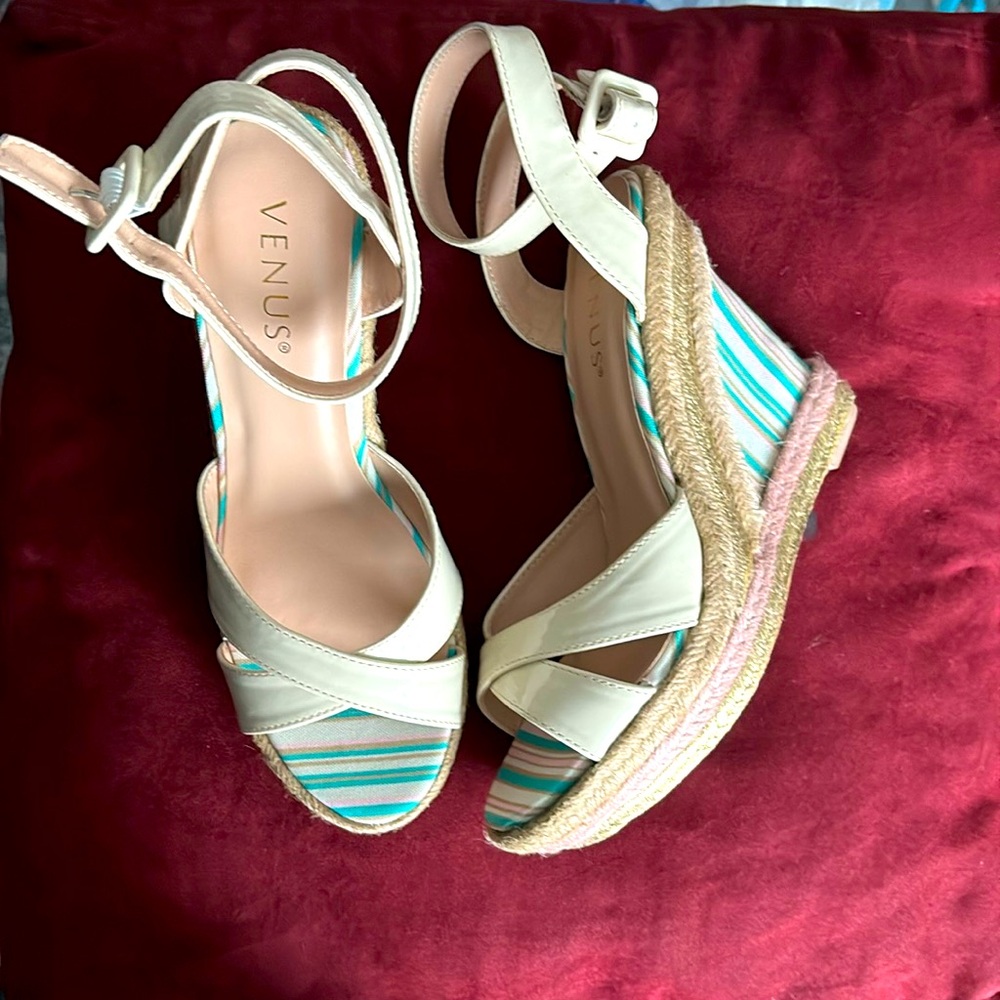 Brand new! Never worn! Wedge sandals!